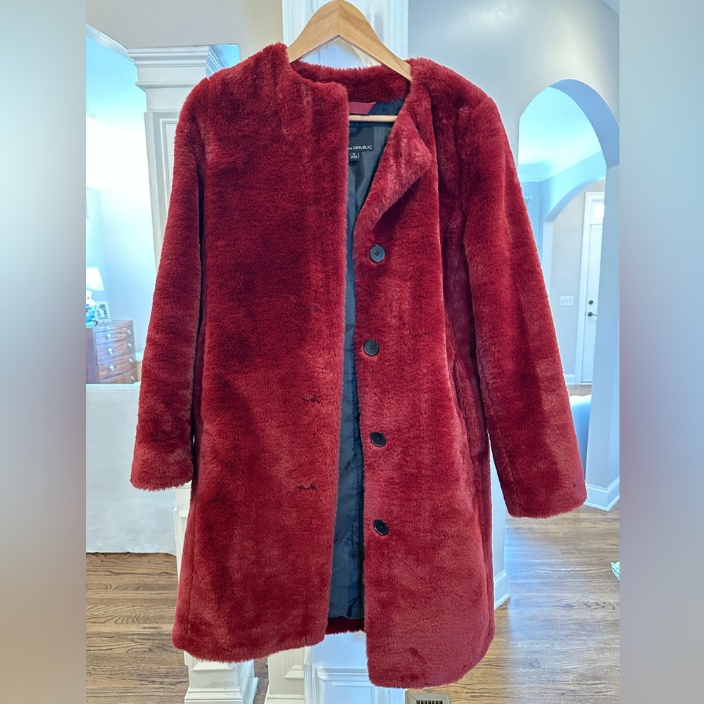 Banana Republic Faux Fur Coat